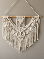 Boho Layered Knot Macrame Wall Hanging - Image 2
