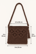Diamond Knot Pattern Sling Bag
