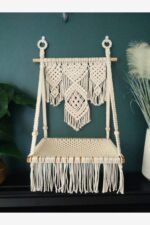 Wall-Mounted Macrame Cat Bed - Image 2