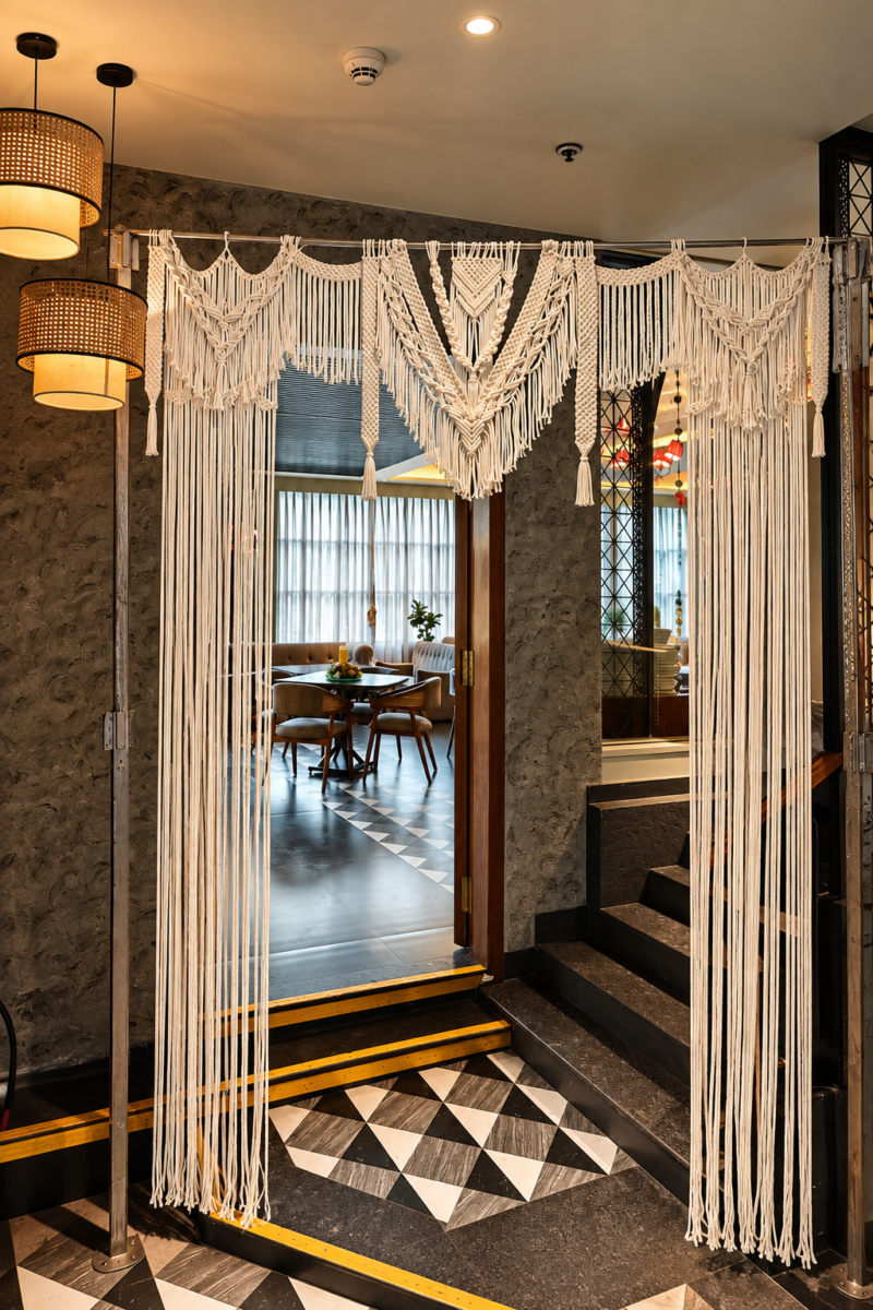Boho Macrame Entrance Decor