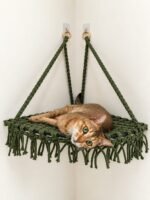 Corner Macrame Cat Perch - Image 2