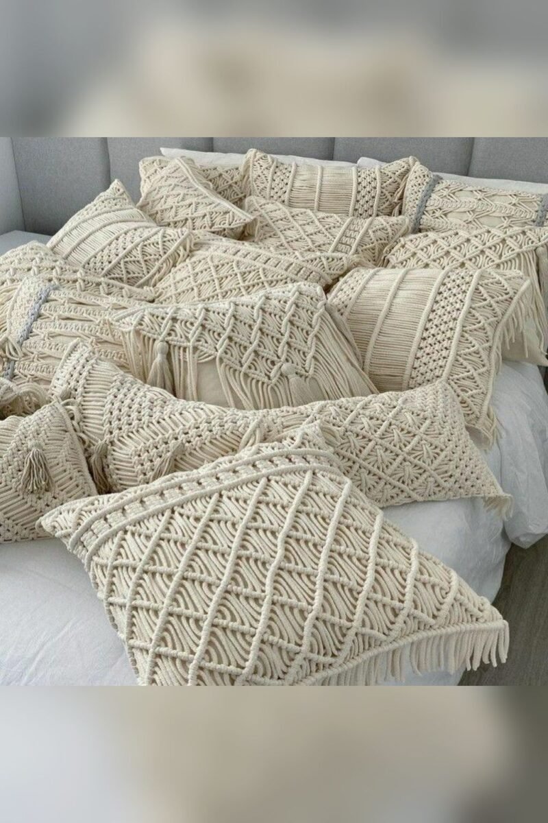 Boho Full Macrame Cushion Cover