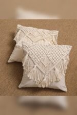 Boho Full Macrame Cushion Cover - Image 2
